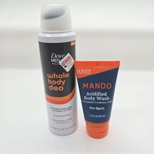 Dove Men + Care Whole Body Deodorant Aresol and Travel Mando Body Wash
